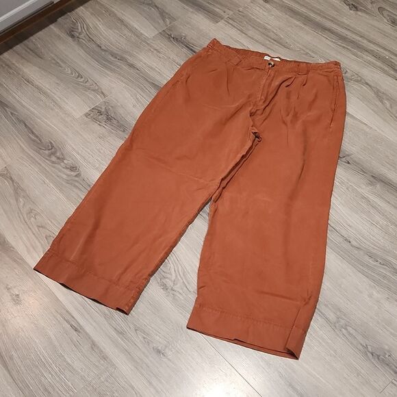 Sonoma Good For Life Rust Pleated Wide Leg Pants - Picture 6 of 8
